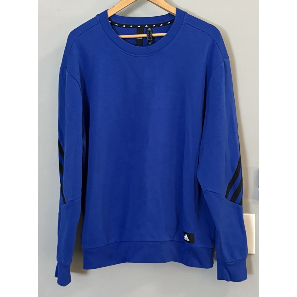 Adidas Sweatshirt Future Icons 3 Stripe Brand Athletic Gym Lounge XL